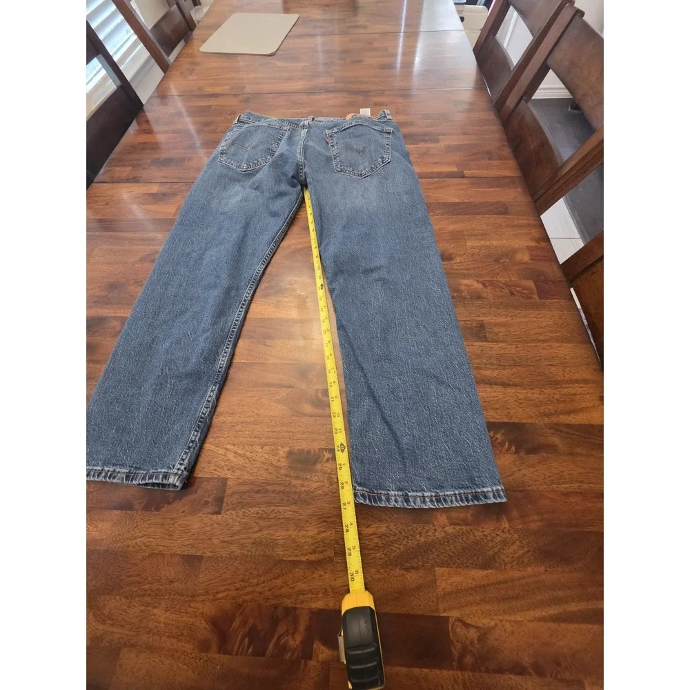 Levi's‎ 505 Men's Cotton Jeans - Light Stonewash 36×29 Y2k 90s